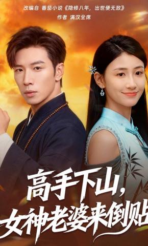 短剧《高手下山，女神老婆来倒贴》海报