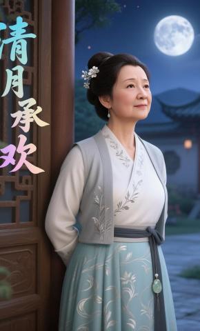 短剧《清月承欢》海报