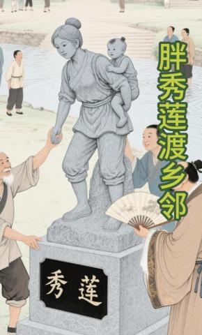 短剧《胖秀莲渡乡邻》海报