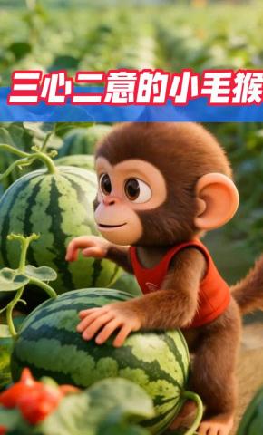 短剧《三心二意的小毛猴》海报