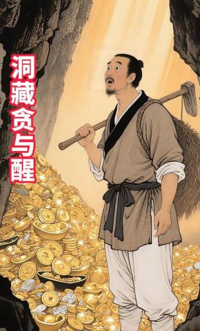 短剧《洞藏贪与醒》海报