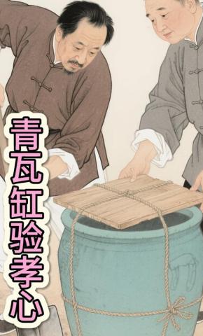 短剧《青瓦缸验孝心》海报