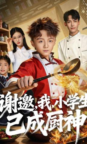 短剧《谢邀，我，小学生已成厨神》海报