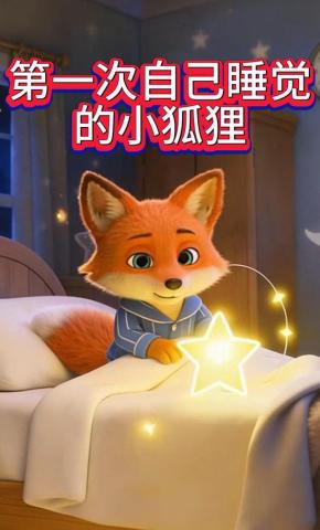 短剧《第一次自己睡觉的小狐狸》海报