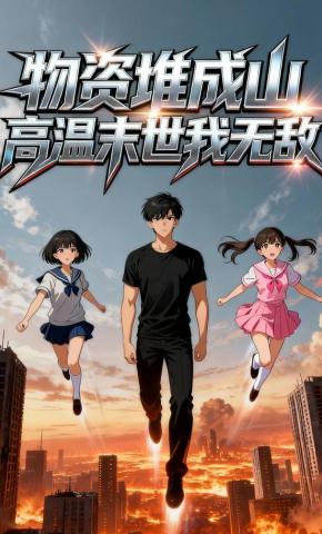 短剧《物资堆成山：高温末世我无敌》海报