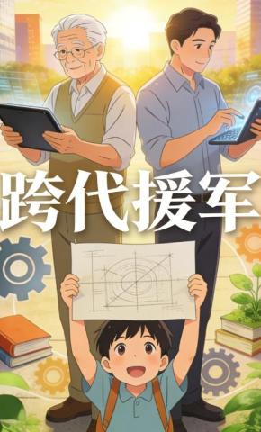 短剧《跨代援军》海报