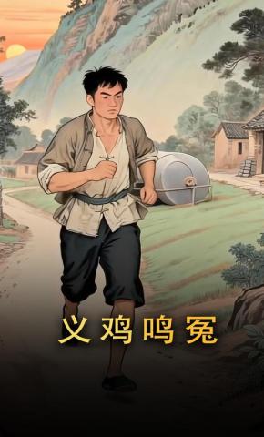 短剧《义鸡鸣冤》海报