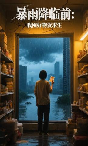 短剧《暴雨降临前我囤好物资求生》海报