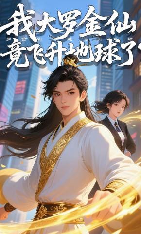 短剧《我大罗金仙，竟飞升地球了？》海报