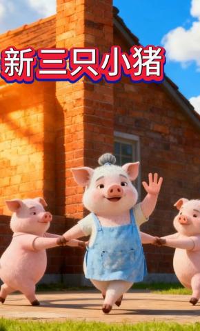 短剧《新三只小猪》海报