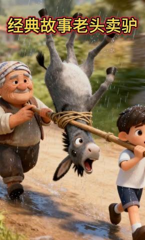 短剧《经典故事老头卖驴》海报