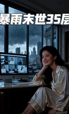 短剧《暴雨末世35层》海报