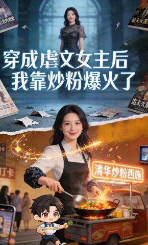 短剧《穿成虐文女主后我靠炒粉爆火了》海报