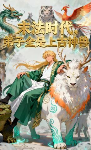 短剧《末法时代，弟子全是上古神兽》海报