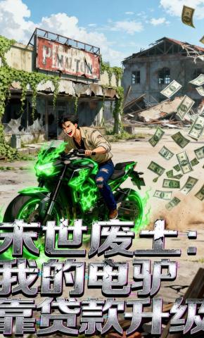 短剧《末世废土：我的电驴靠贷款升级》海报