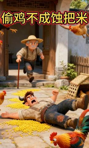 短剧《偷鸡不成蚀把米》海报