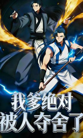 短剧《我爹绝对被人夺舍了》海报