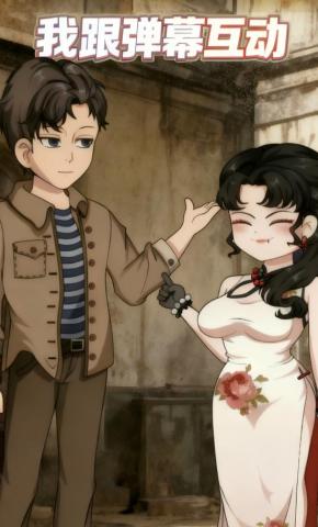 短剧《我跟弹幕互动》海报