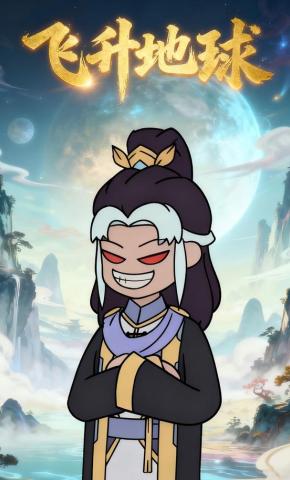 短剧《飞升地球》海报