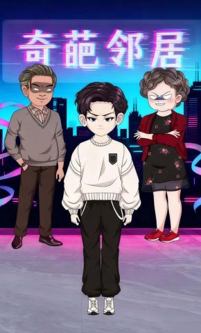 短剧《奇葩邻居》海报