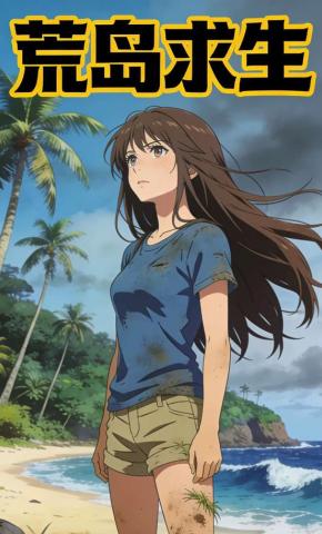 短剧《荒岛求生》海报