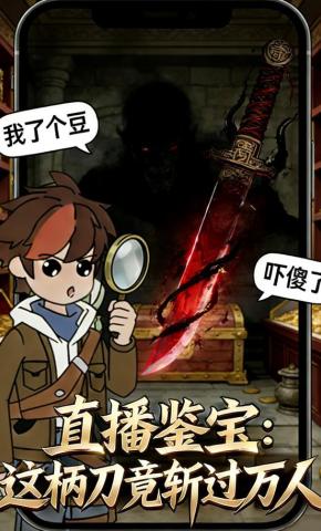 短剧《直播鉴宝：这柄刀竟斩过万人》海报