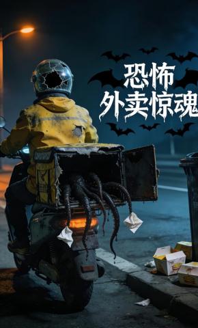 短剧《恐怖外卖惊魂》海报