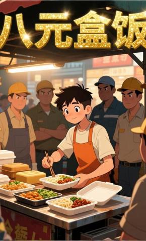 短剧《八元盒饭》海报
