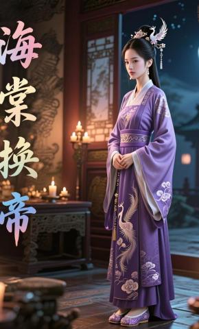 短剧《海棠换帝》海报