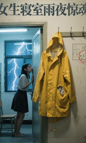 短剧《女生寝室雨夜惊魂》海报