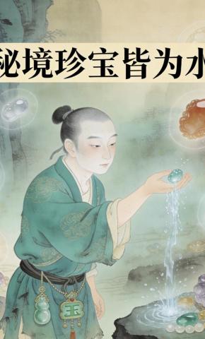 短剧《秘境珍宝皆为水》海报