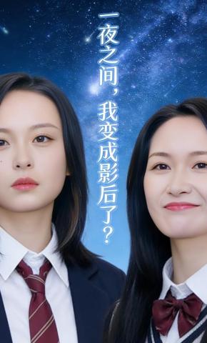 短剧《一夜之间，我变成影后了》海报