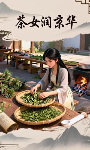 短剧《茶女润京华》海报