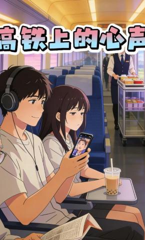 短剧《高铁上的心声》海报