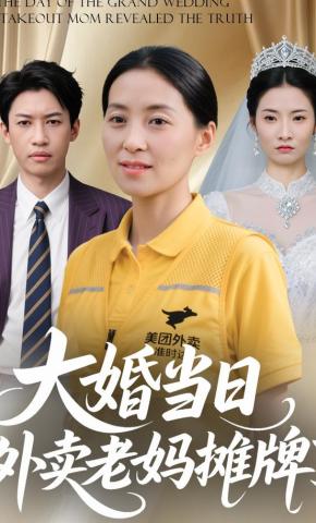 短剧《大婚当日，外卖老妈摊牌了》海报