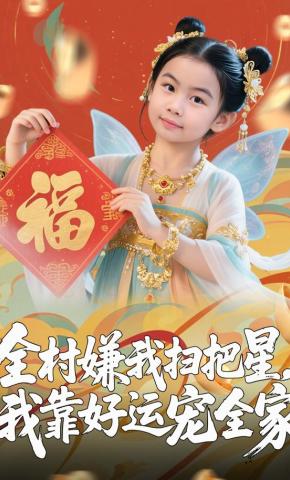 短剧《全村嫌我扫把星，我靠好运宠全家》海报