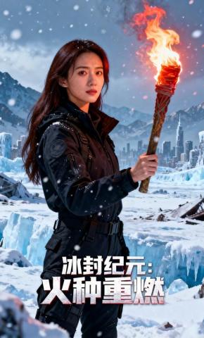 短剧《冰封纪元：火种重燃》海报