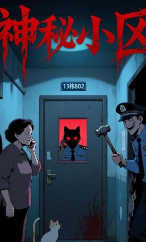 短剧《神秘小区》海报