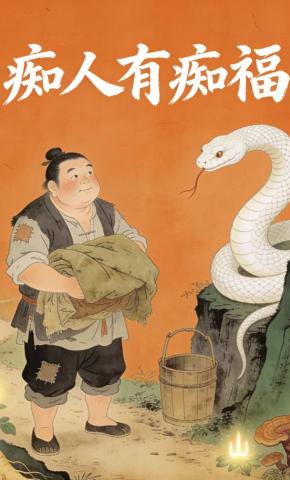 短剧《痴人有痴福》海报