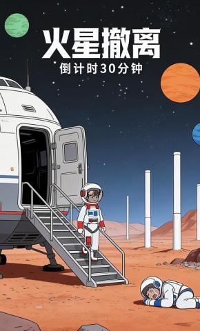 短剧《火星撤离倒计时30分钟》海报
