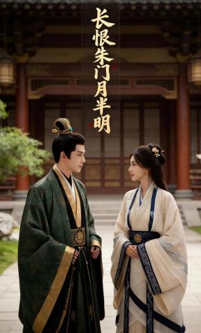 短剧《长恨朱门月半明》海报