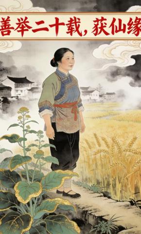 短剧《善举二十载，获仙缘》海报