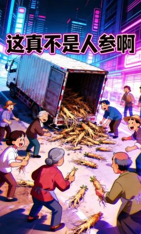 短剧《这真不是人参啊》海报