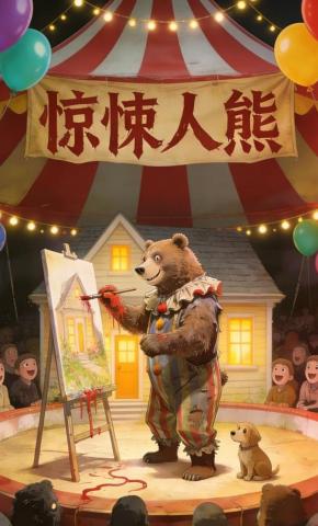 短剧《惊悚人熊》海报