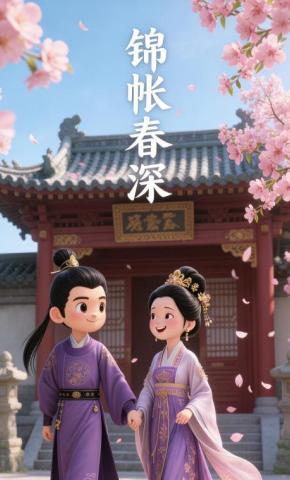 短剧《锦帐春深》海报