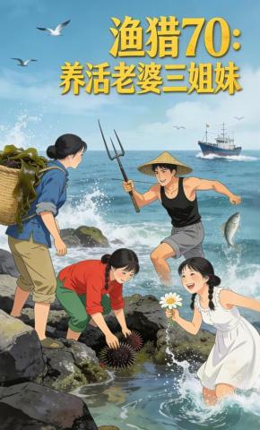短剧《渔猎70：养活老婆三姐妹》海报