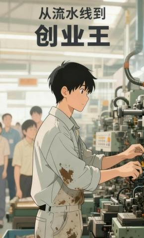 短剧《从流水线到创业王》海报