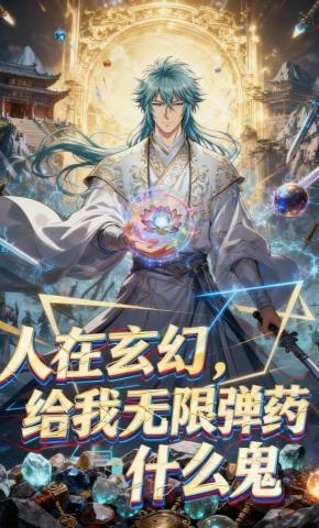 短剧《⼈在⽞幻，给我⽆限弹药什么⻤》海报