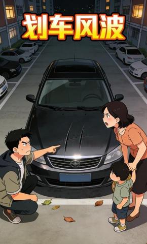 短剧《划车风波》海报