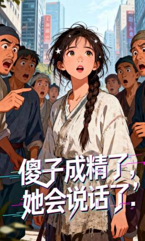 短剧《傻子成精了，她会说话了》海报